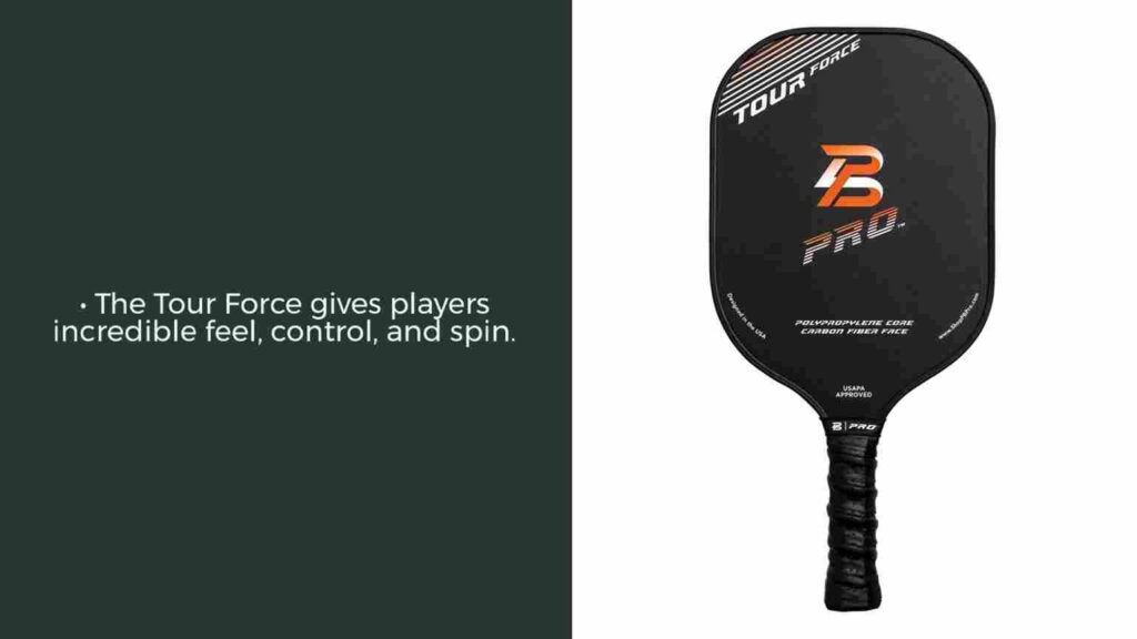 PB Pro Tour Force Middleweight Carbon Fiber Pickleball Paddle