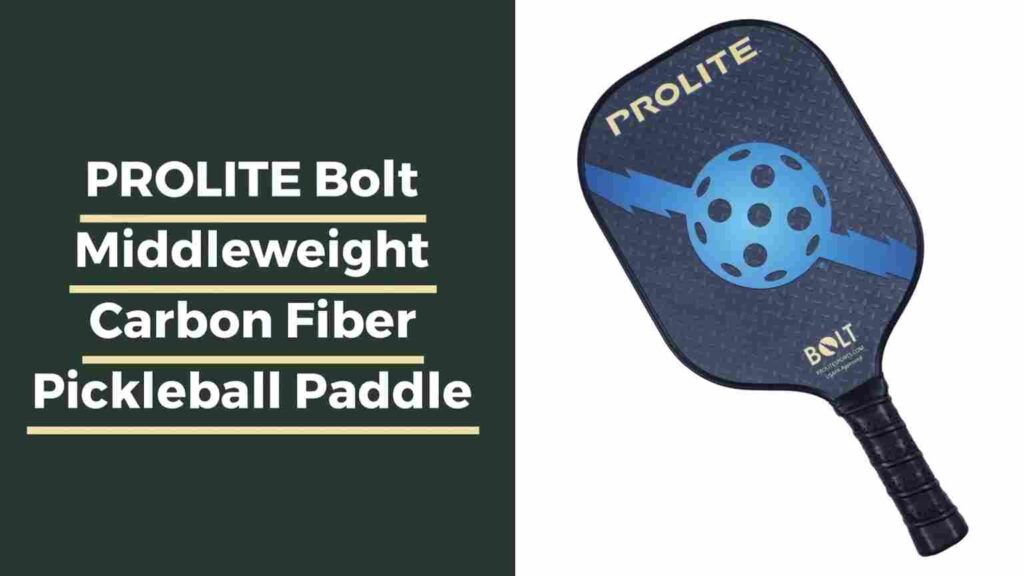 PRO-LITE Bolt Middleweight Carbon Fiber Pickleball Paddle