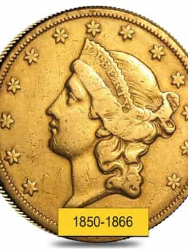 1849 Coronet Head Gold $20 Double Eagle: An embodiment of the Gold Rush era, it’s a historical gem.